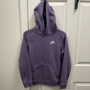 Nike Kids Hoodie in Deep Purple